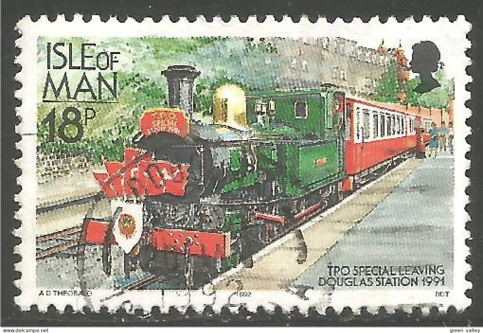 590 Man Railway Train Locomotive TPO Special (MAN-89a) - Isle Of Man