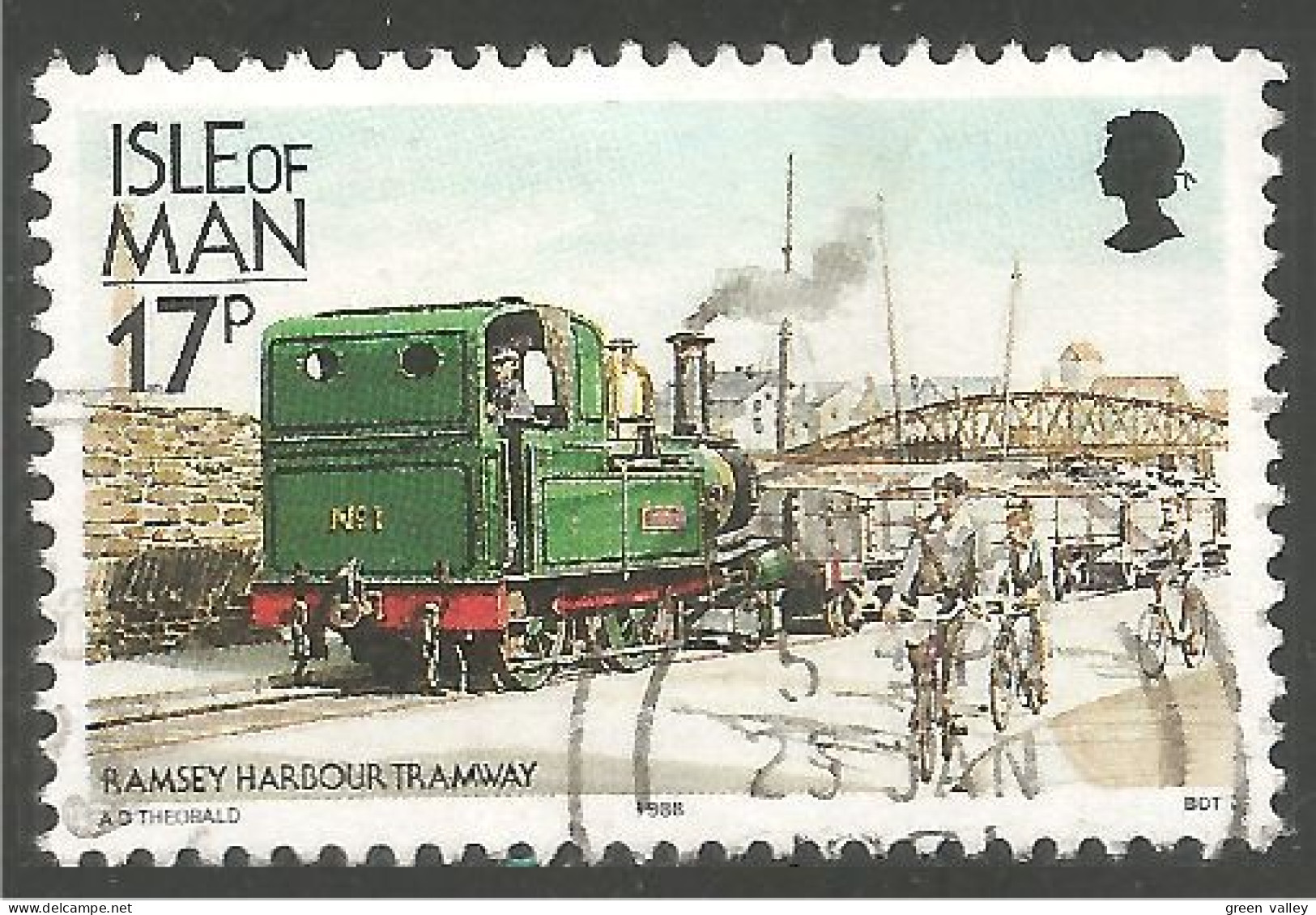 590 Man Port De Ramsey Harbour Tramway Railway Train Locomotive (MAN-87a) - Isle Of Man