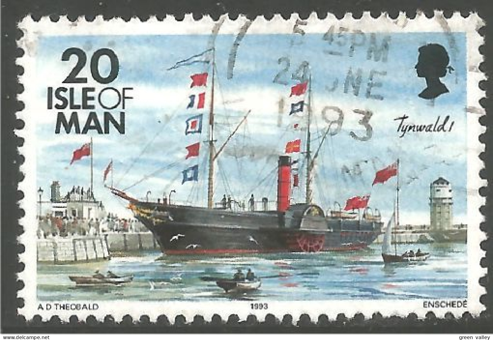 590 Man Flag Drapeau (MAN-81b) - Timbres