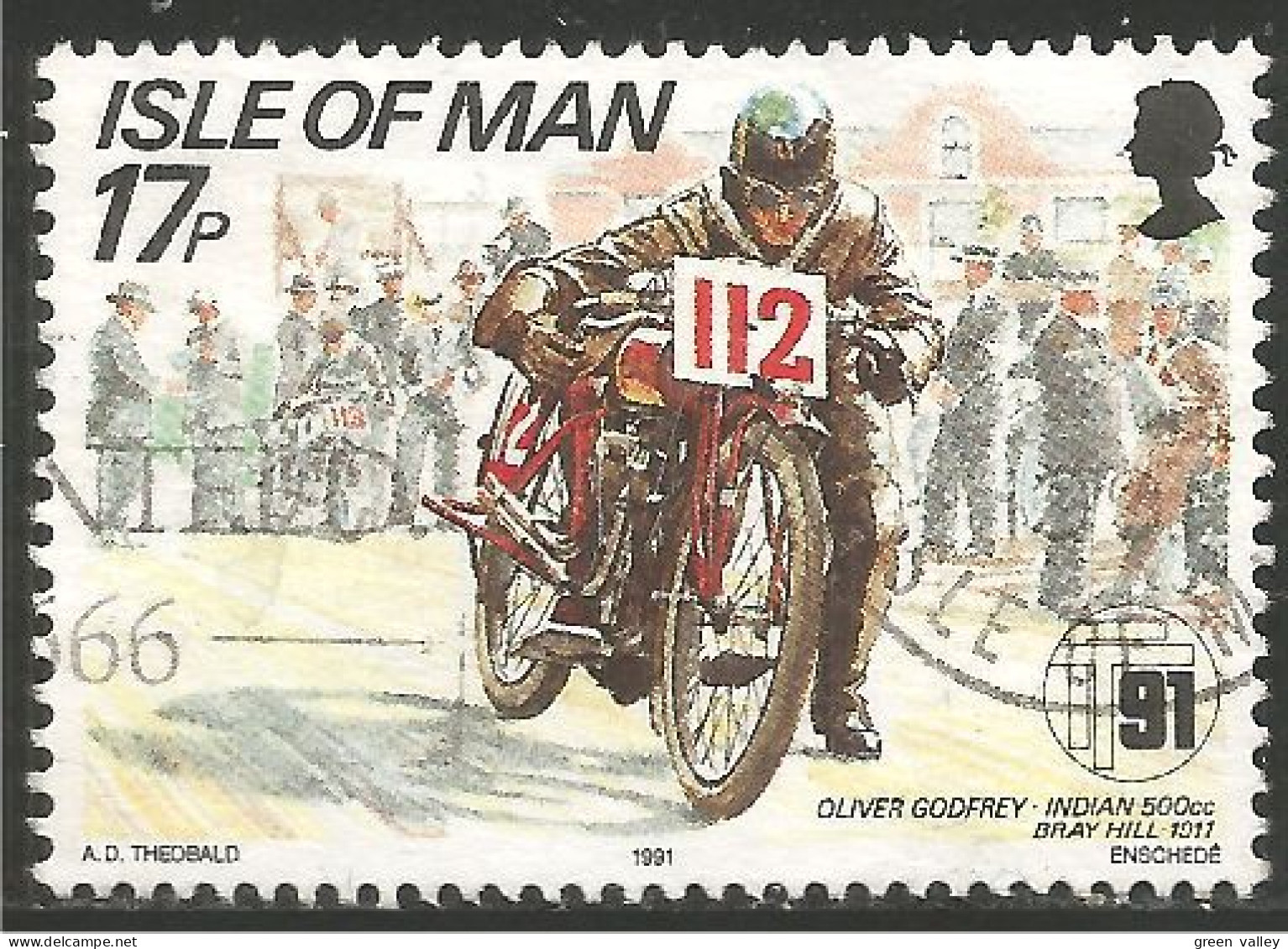 590 Man Moto Motorcycle Indian 500cc Olivier Godfrey (MAN-76a) - Man (Ile De)