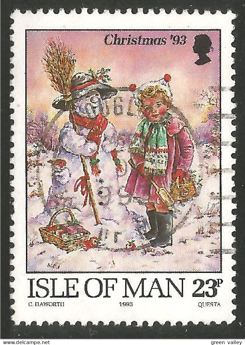 590 Man Noel Christmas Weihnachten Natal Snowman Bonhomme Neige (MAN-74) - Man (Insel)