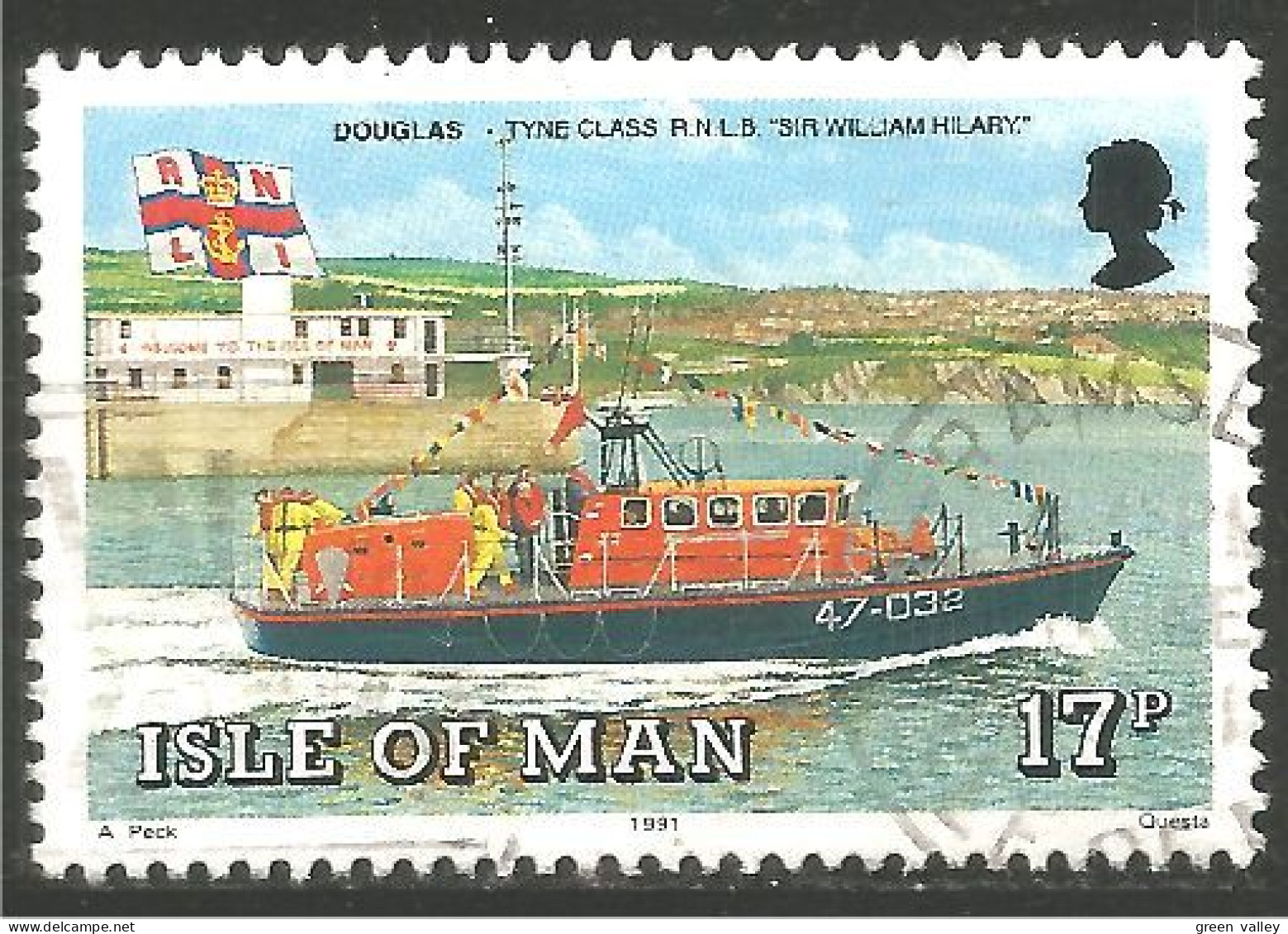 590 Man Bateau Boat Ship Schiff Boot Barca Barco Douglas (MAN-77a) - Man (Ile De)