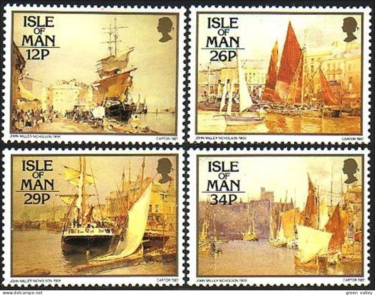 590 Man Paintings Tableaux John Miller MNH ** Neuf SC (MAN-43a) - Man (Insel)