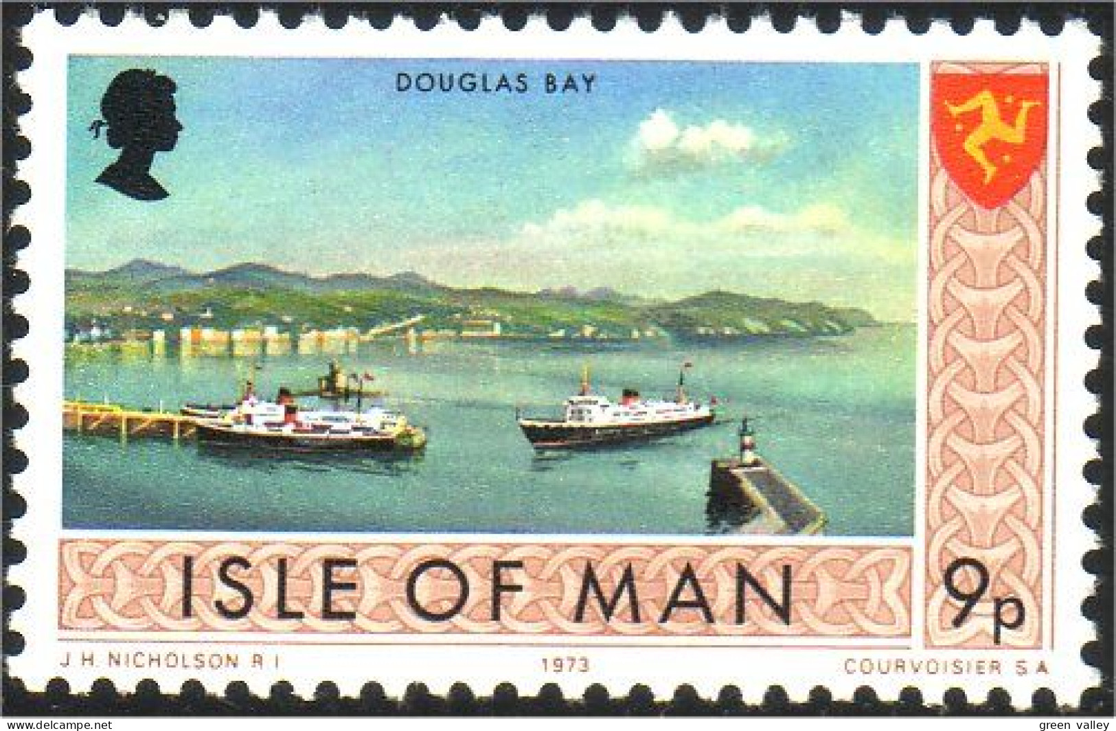 590 Man 9p Douglas Bay Seems No Gum (MAN-6) - Man (Insel)