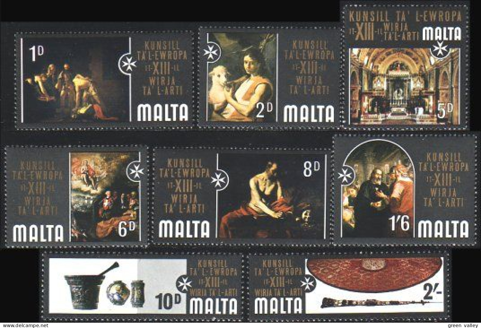 589 Malta Malte Tableaux Religieux MNH ** Neuf SC (MLT-123) - Religious