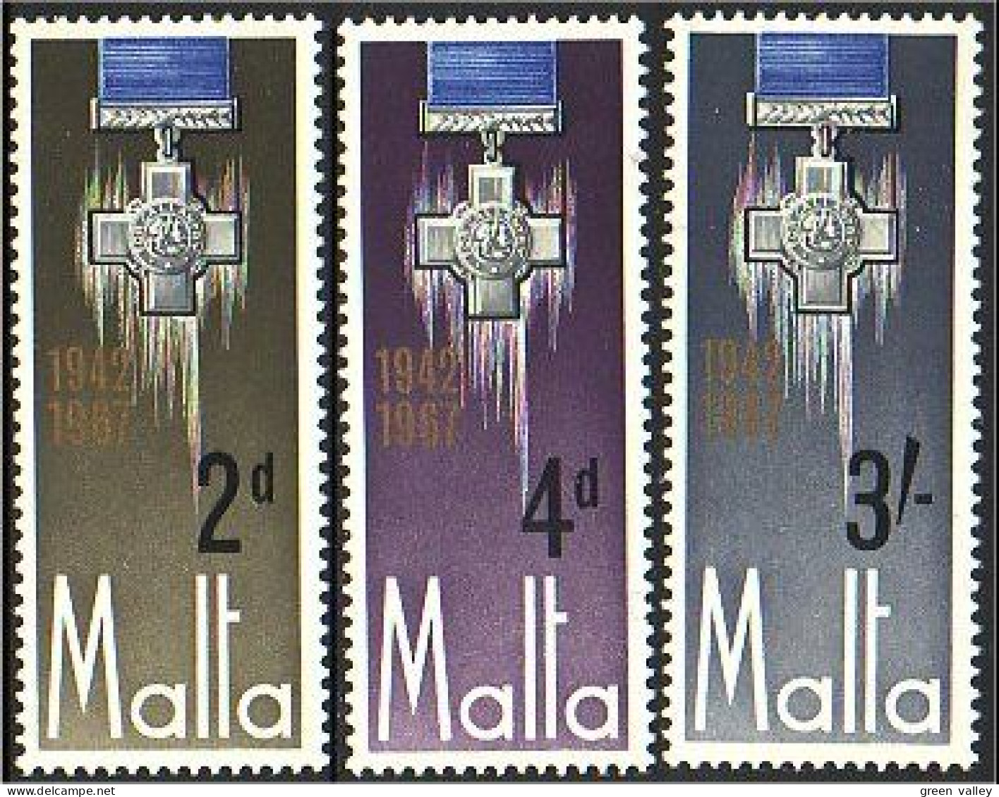 589 Malta Malte Medal Malta Malte Cross MH * Neuf (MLT-97) - Malte