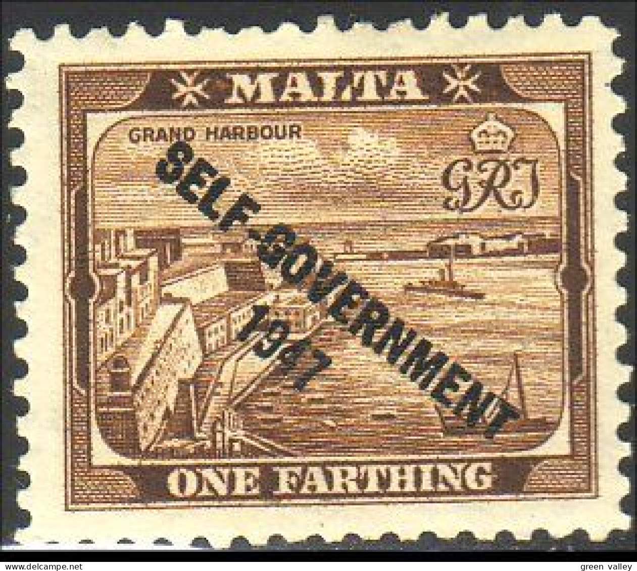 589 Malta Malte One Farthing MH * Neuf (MLT-60) - Malte