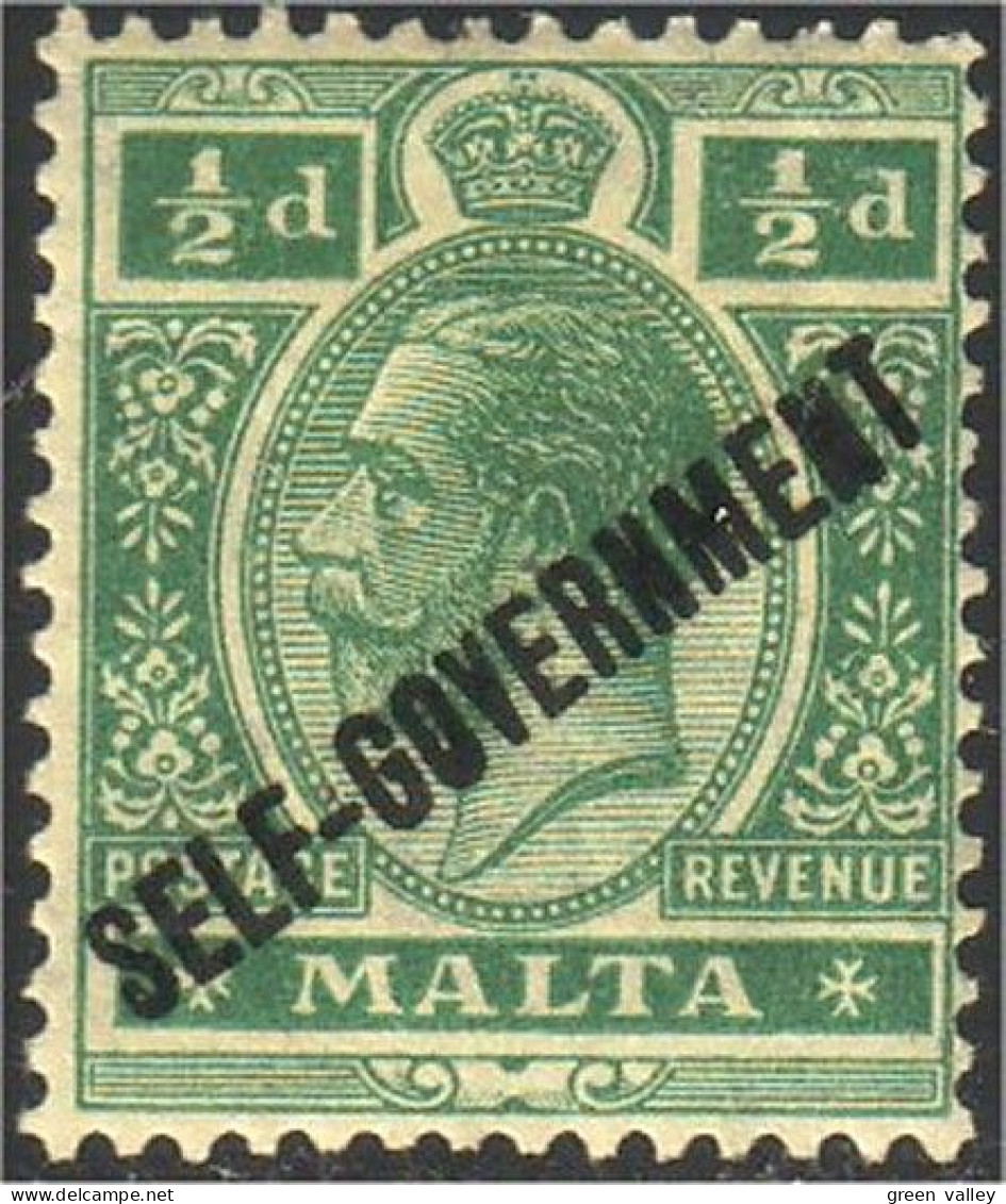 589 Malta Malte 1/2 Penny MH * Neuf (MLT-17) - Malte