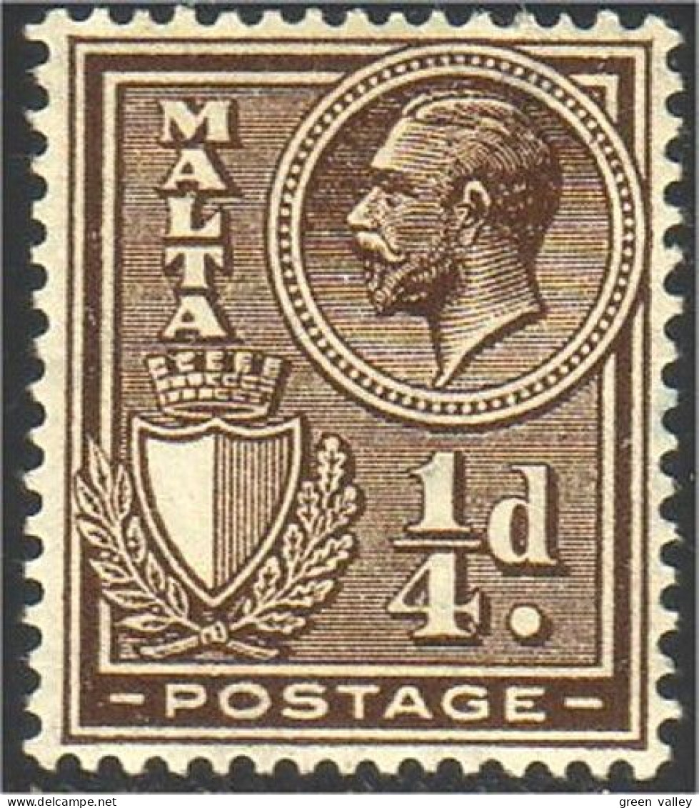 589 Malta Malte 1/4 Penny MH * Neuf (MLT-24) - Malte