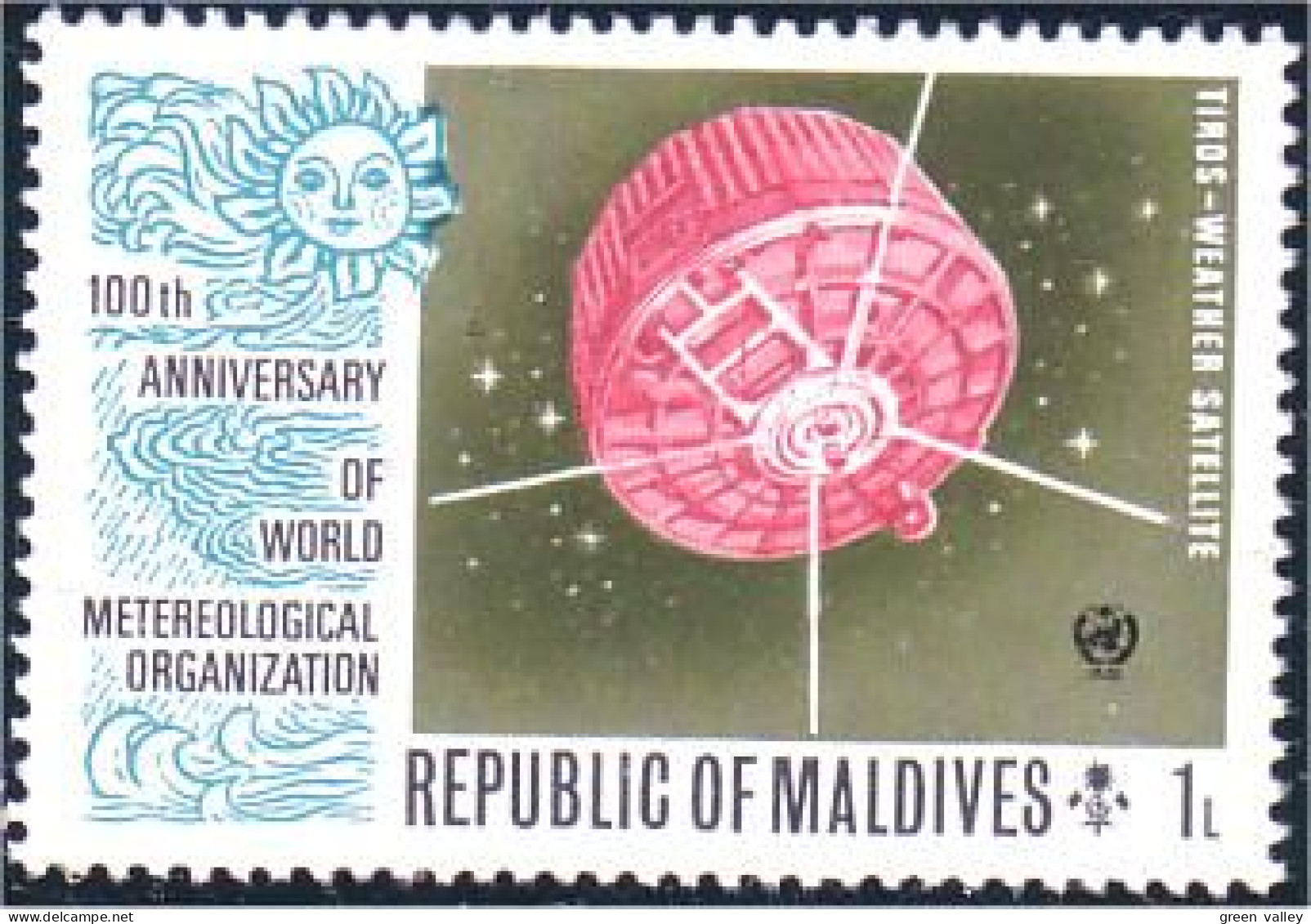 612 Iles Maldives Espace Satellite Communications MNH ** Neuf SC (MLD-8) - Europe