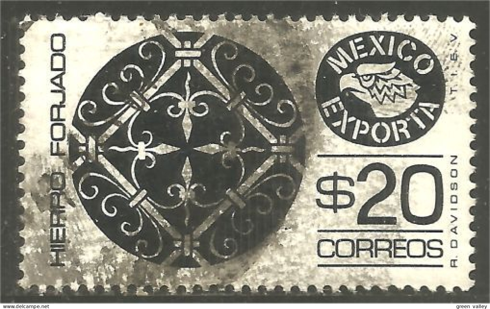 608 Mexico 1978 Export Wrought Iron Fer Forgé Metal Mine (MEX-390a) - Minéraux