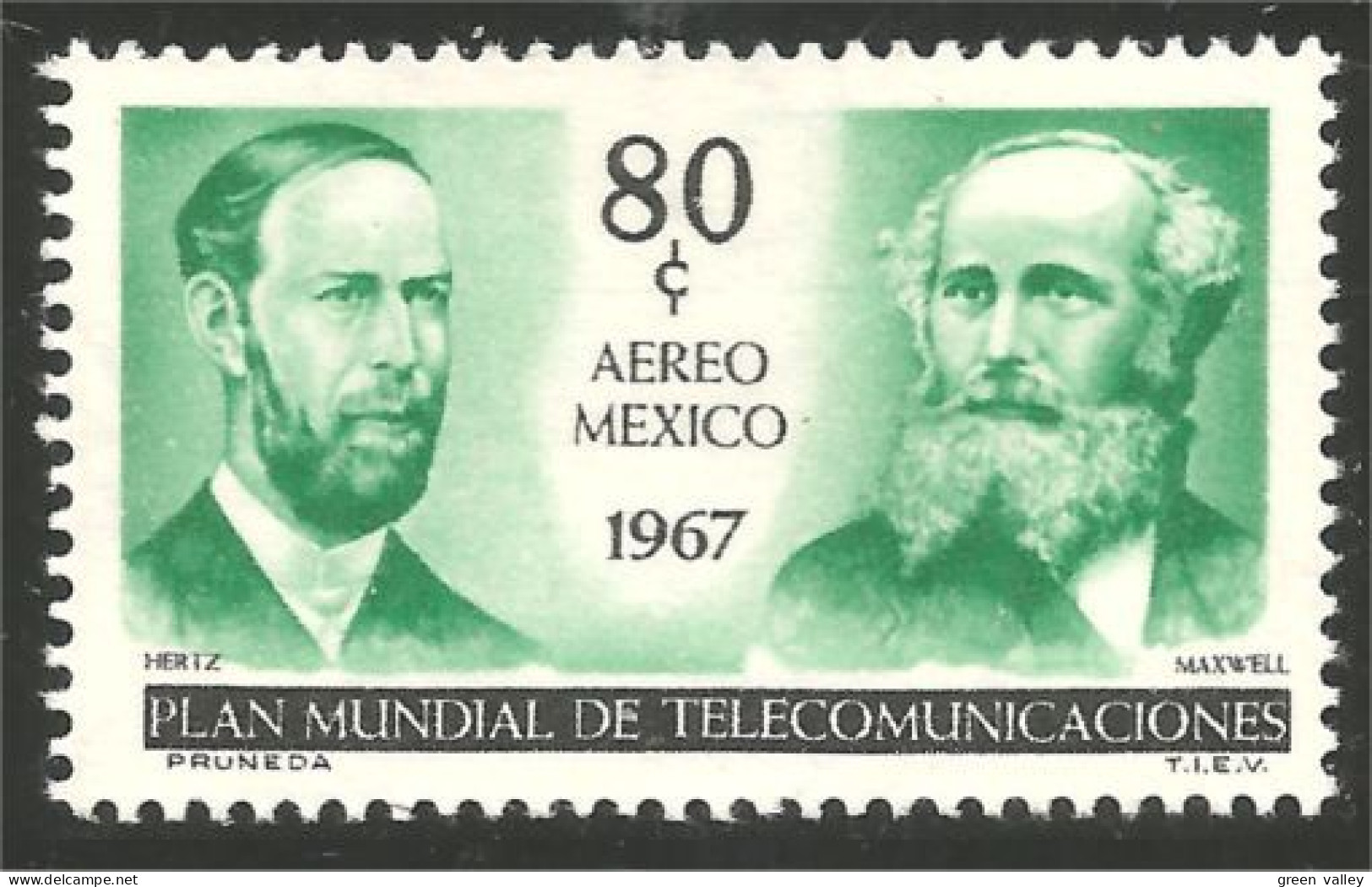 608 Mexico Hertz Maxwell Telecommunications MNH ** Neuf SC (MEX-377) - Telecom