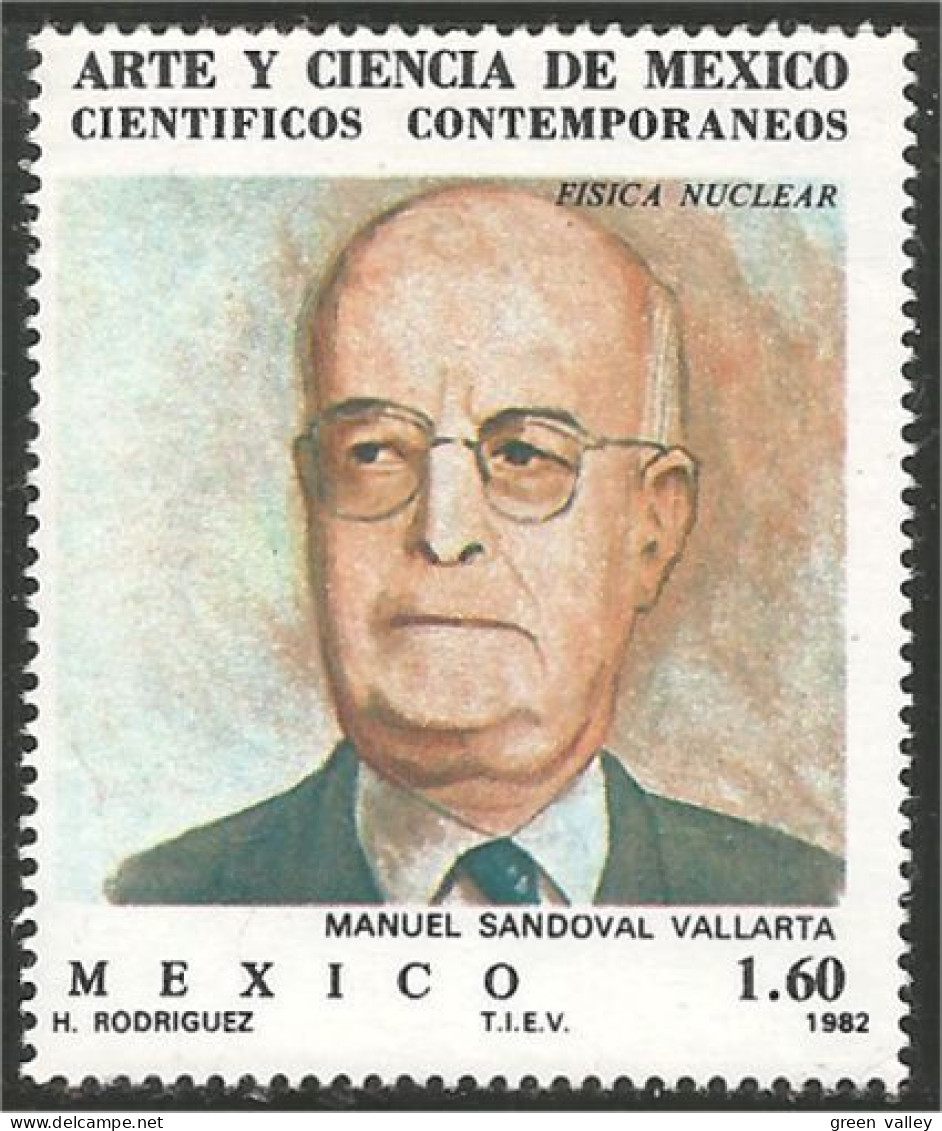 608 Mexico Manuel Vallarta Nuclear Physicist Physicien Atome MNH ** Neuf SC (MEX-351c) - Atoom