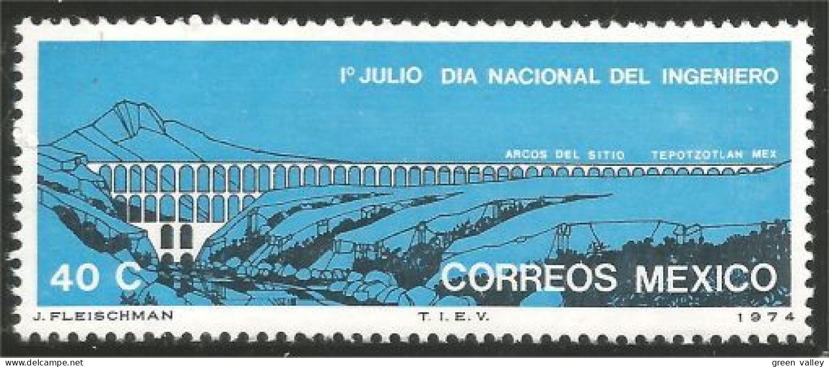 608 Mexico Aqueduc Tepotzlotan MNH ** Neuf SC (MEX-335c) - Water