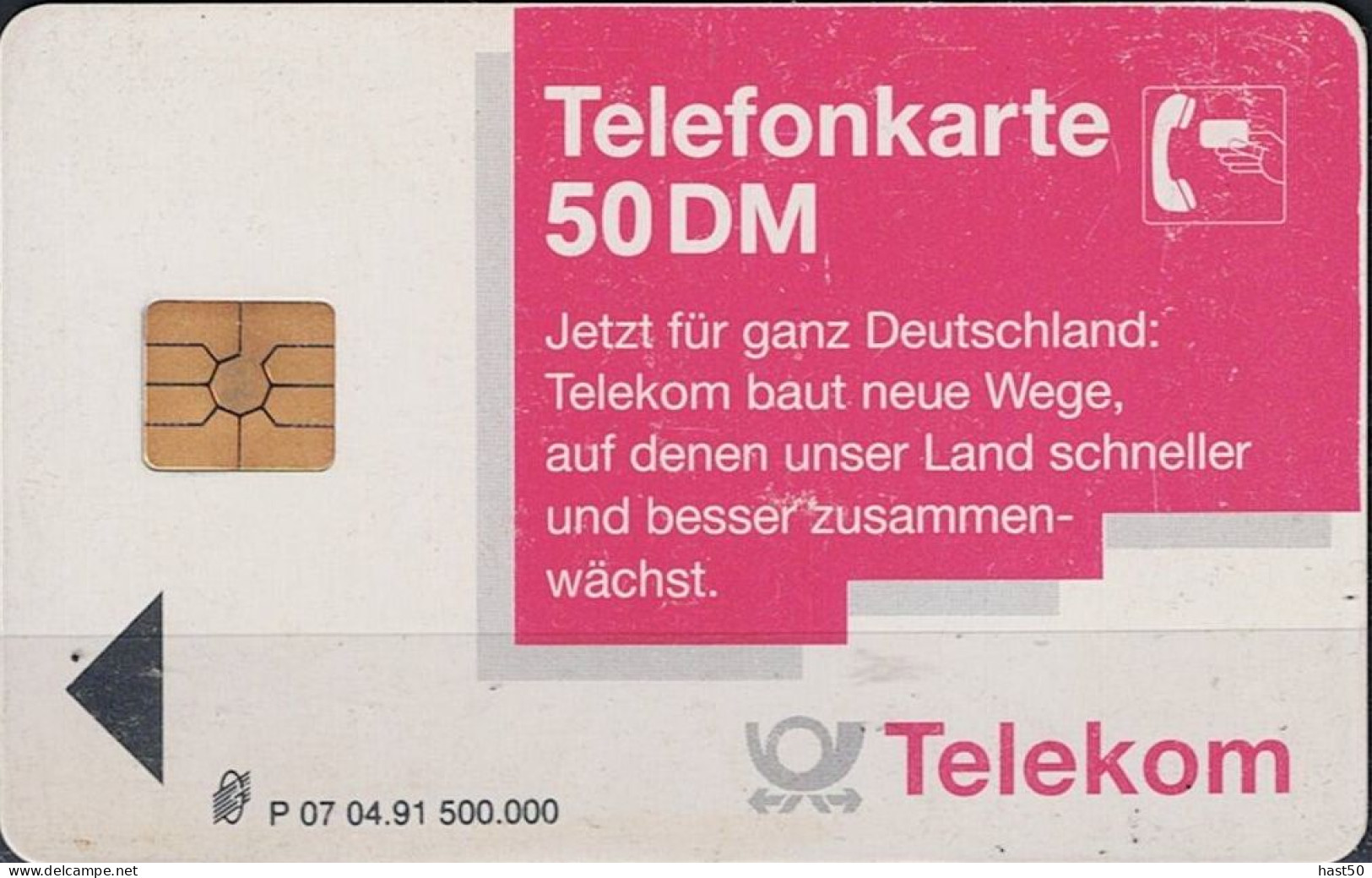 Deutschland - P  PD-SERIES: Deutschlands Komminiktionsgesellschaft - USED -  1991 - P & PD-Reeksen : Loket Van D. Telekom