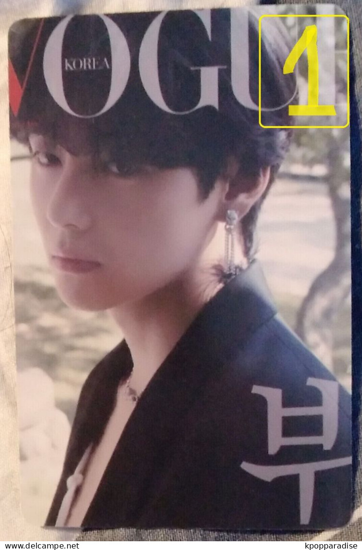 Photocard K POP Au Choix    BTS  Vogue  V - Objetos Derivados