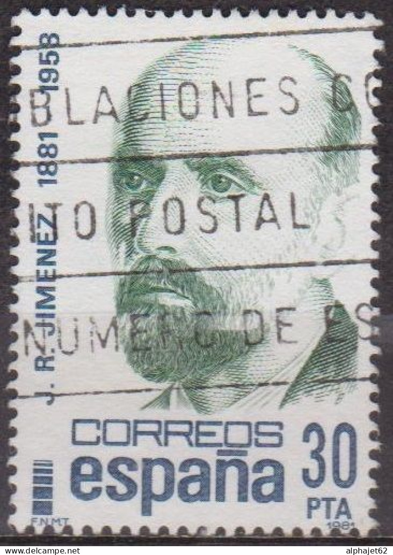 Littérature - ESPAGNE - EuropaJ. R. Jimenez, Poète - N° 2275 - 1982 - Oblitérés