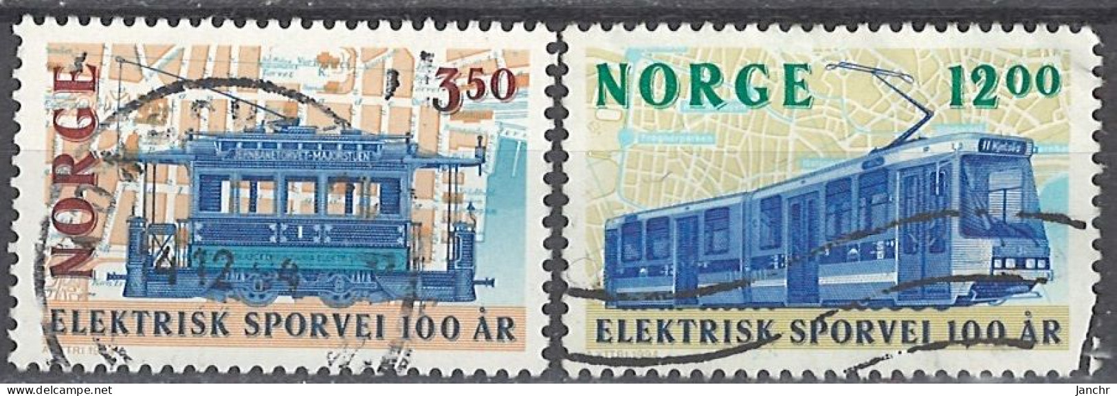 Norwegen Norway 1994. Mi.Nr. 1163-1164, Used O - Gebraucht