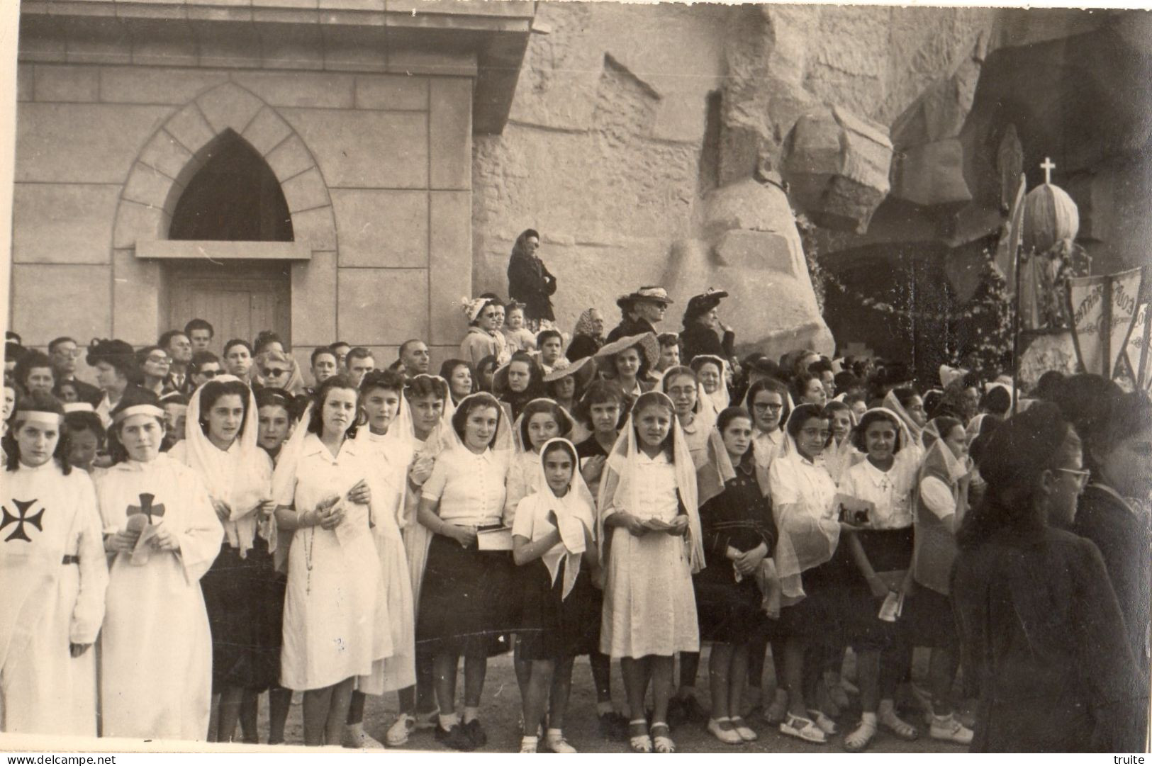 MOSTAGANEM RETOUR DE NOTRE-DAME DE SANTA-CRUZ GROTTE DU PATRONAGE  ( CARTE PHOTO ) - Mostaganem