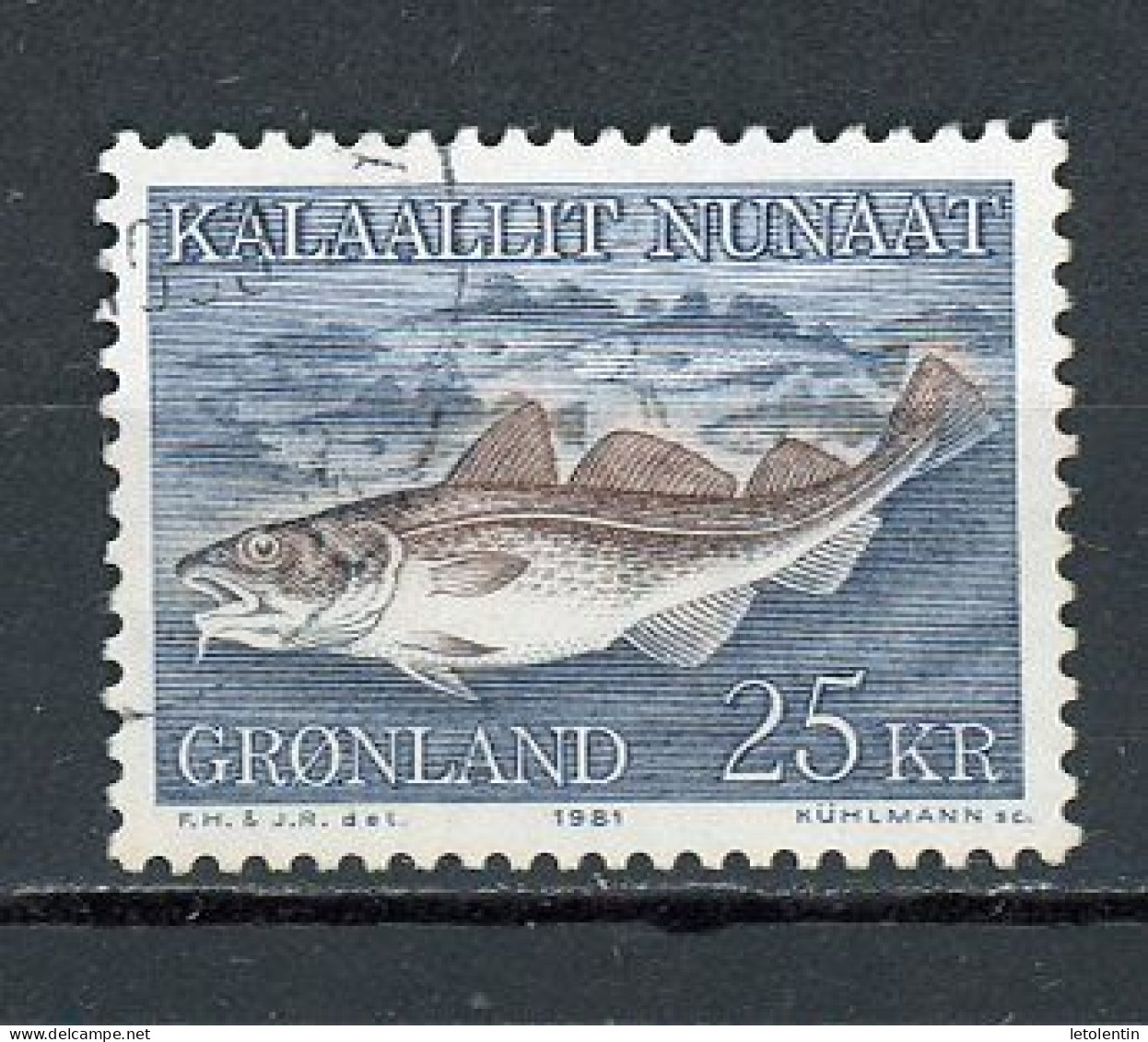 GROENLAND - LA MORUE - N° Yvert 117 Obli. - Used Stamps