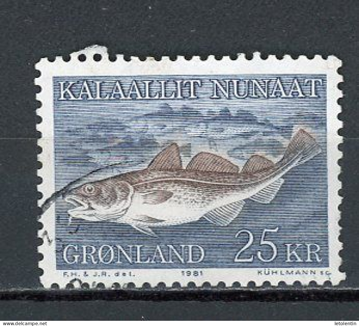 GROENLAND - LA MORUE - N° Yvert 117 Obli. - Used Stamps