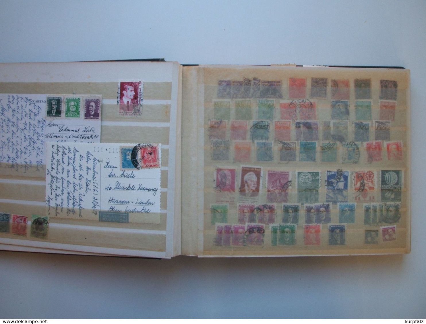 Alle Welt - Album Mit Briefmarken Aus Südamerika Und Afrika + 4 Alte Blätter - Collections (en Albums)