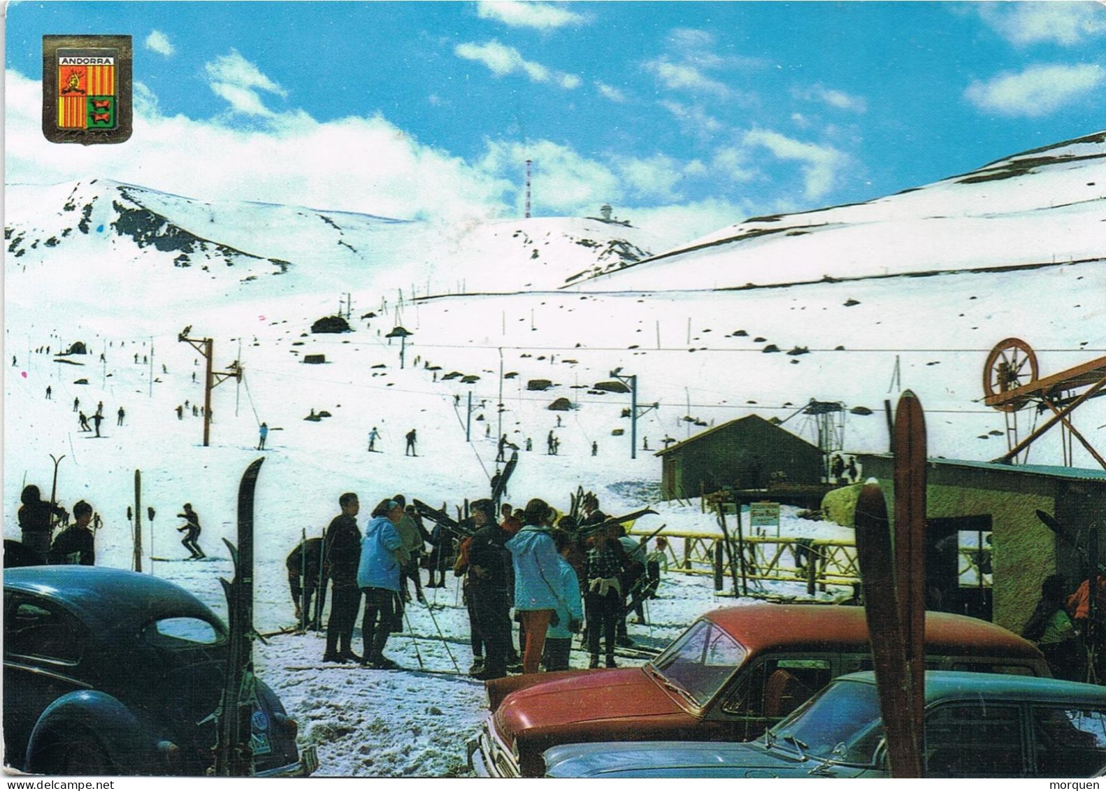 54406. Postal LES ESCALDES (Andorra Española) 1967. Vista Del Pas De La Casa - Briefe U. Dokumente