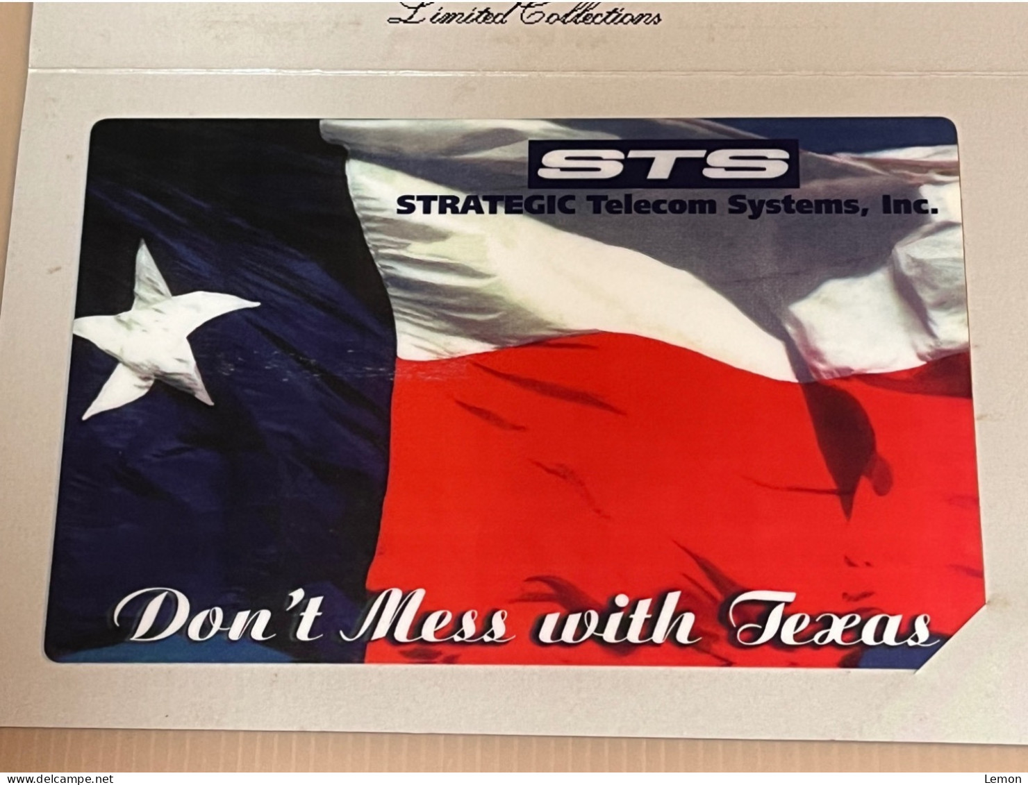 Mint USA UNITED STATES America Prepaid Phonecard, DON’T MESS WITH TEXAS - Texas Flag, Set Of 1 Mint JUMBO Card In Folder - Andere & Zonder Classificatie