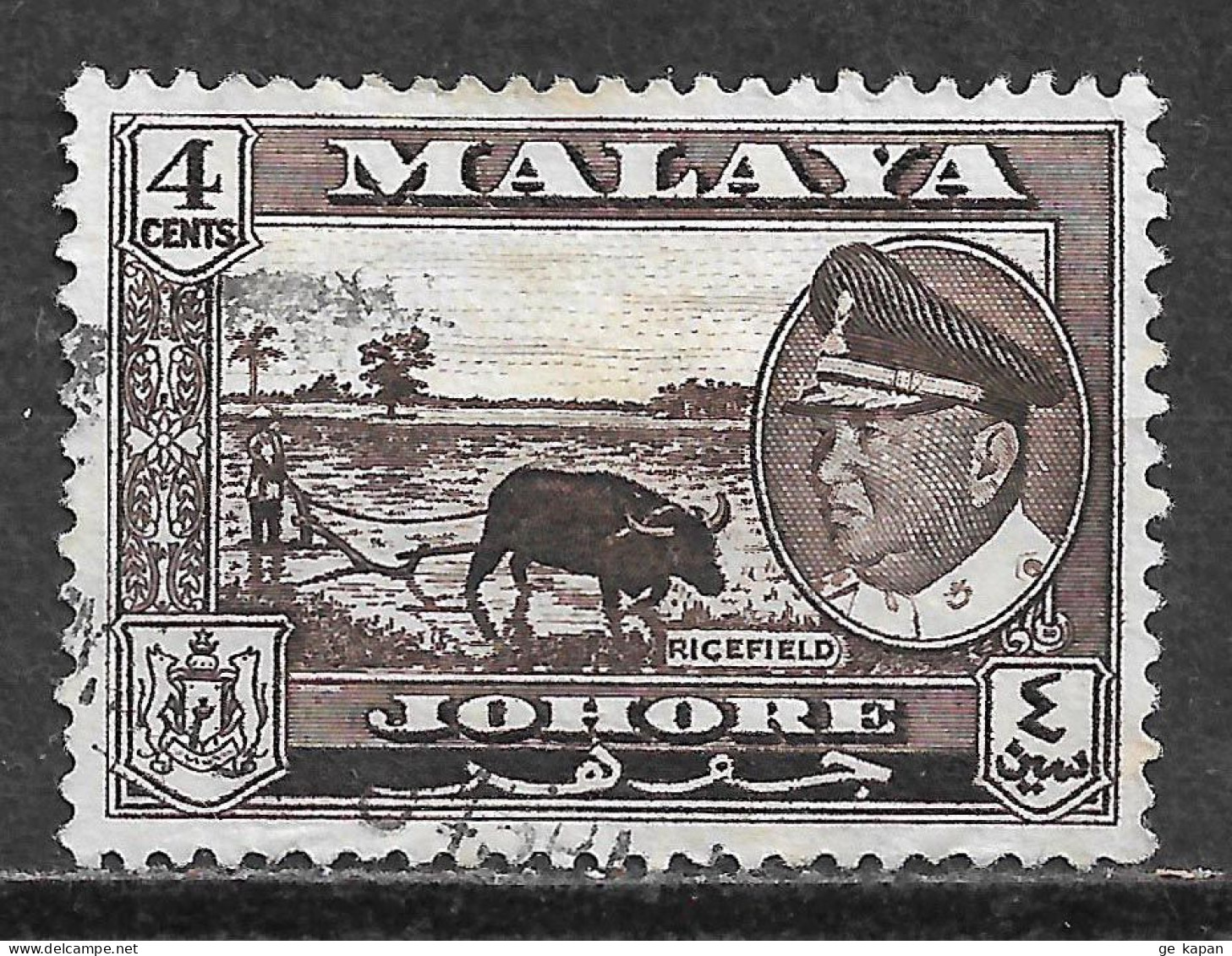 1960 JOHORE USED STAMP (Scott # 160) - Johore