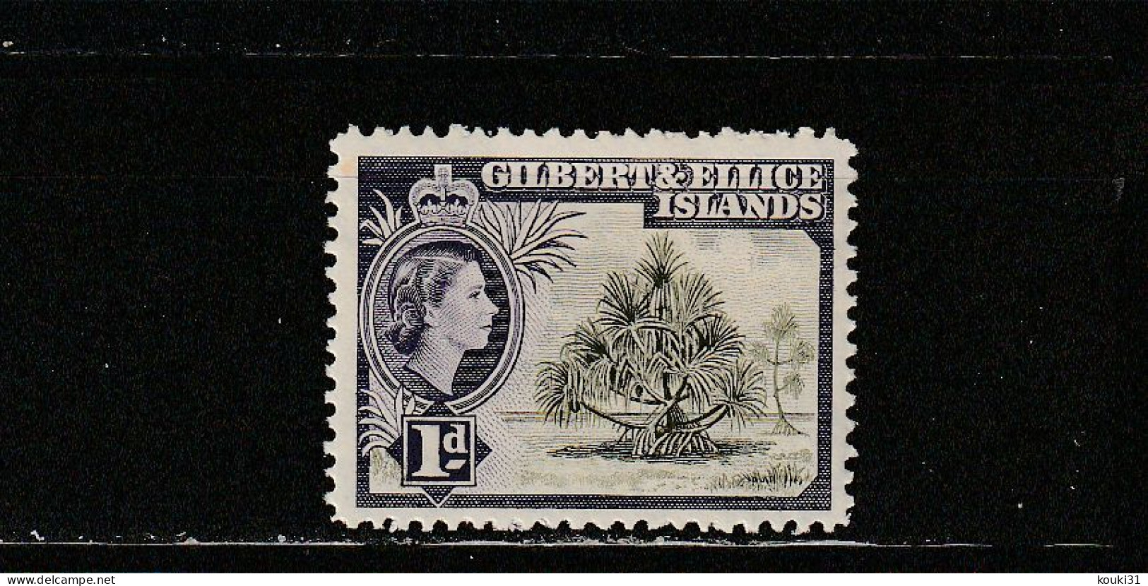 Gilbert Et Ellice YT 60 ** : Elizabeth II , Pandanus - 1956 - Gilbert- En Ellice-eilanden (...-1979)