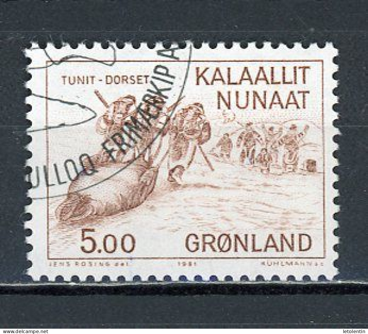 GROENLAND - CULTURE TUNIT-DORSET - N° Yvert 120 Obli. - Gebraucht