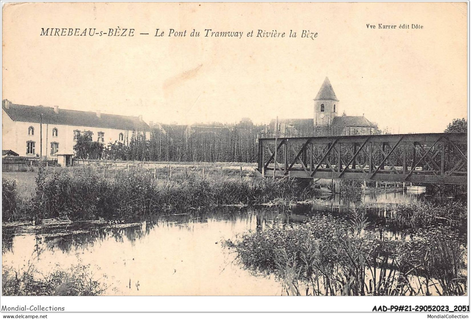 AADP9-21-0840 - MIREBEAU - Le Pont Du Tramway Et Riviere La Beze  - Mirebeau