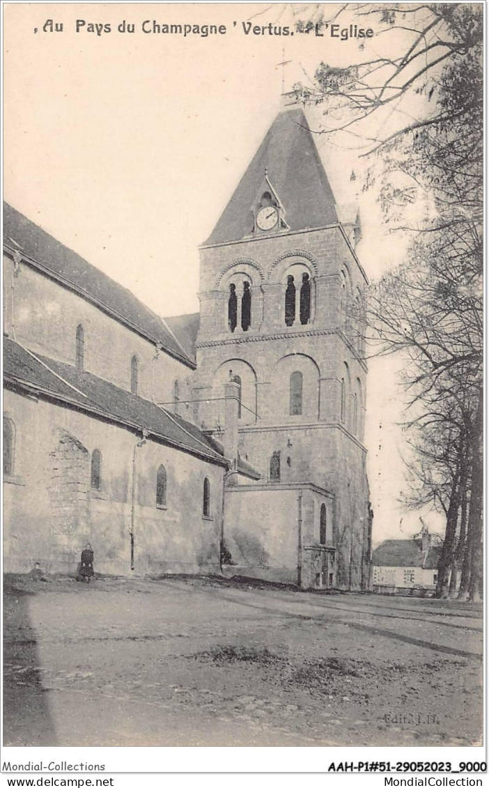 AAHP1-51-0011 - Au Pays Du Champagne - Vertu - L'église - Vertus