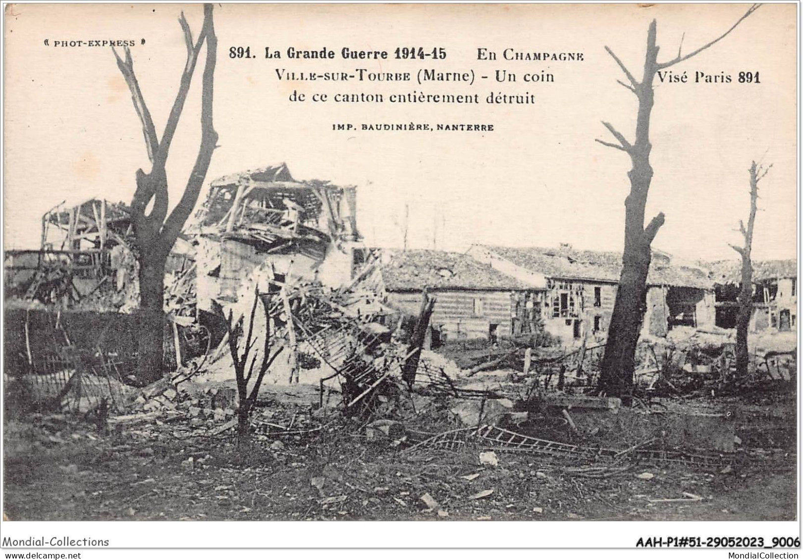 AAHP1-51-0014 - La Grande Guerre 1914-15 - En Champagne - VILLE-SUR-TOURBE - Ville-sur-Tourbe