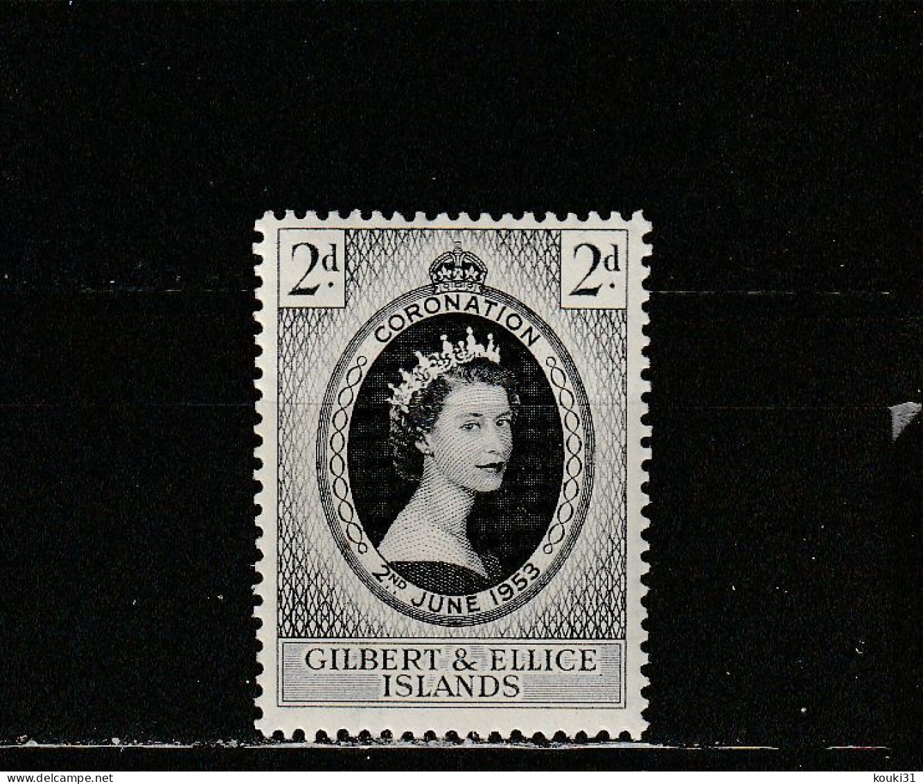 Gilbert Et Ellice YT 58 ** : Elizabeth II , Couronnement - 1953 - Îles Gilbert Et Ellice (...-1979)