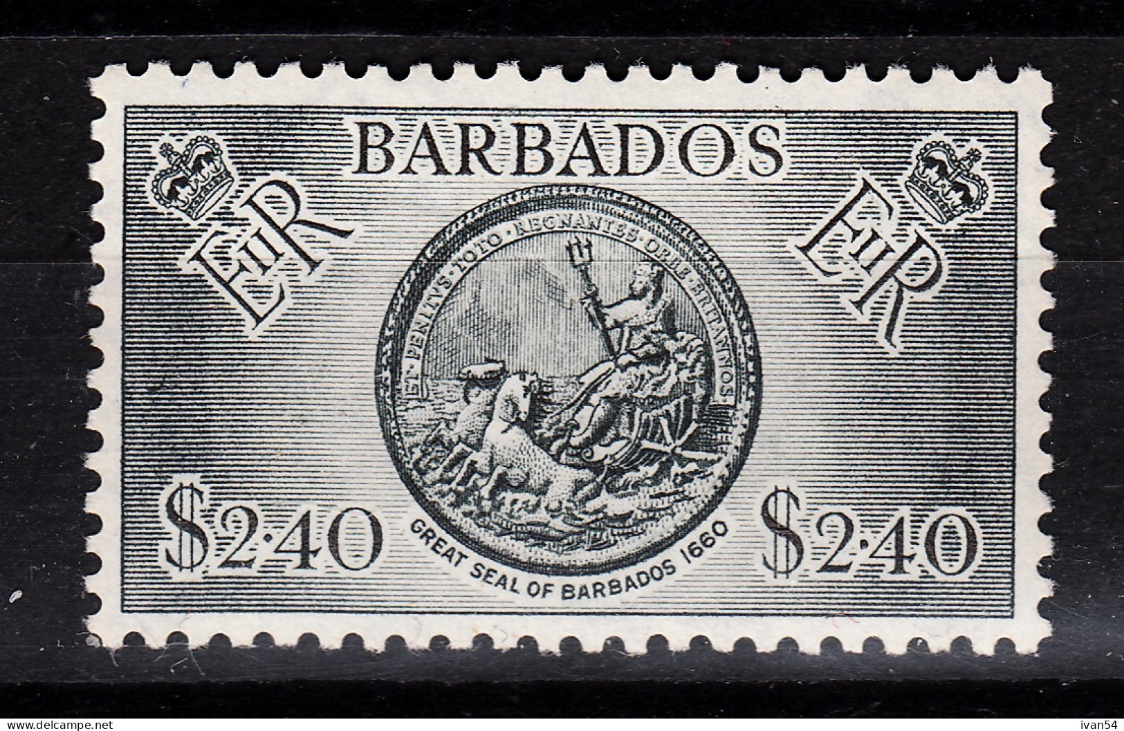 BARBADOS 205  * MH – Great Seal Of Barbados – Grand Sceau (1950) - Barbados (...-1966)