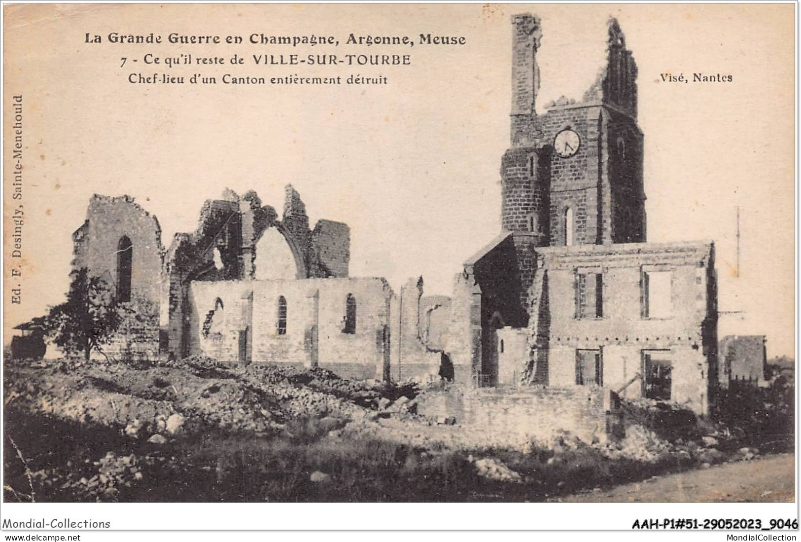 AAHP1-51-0034 - La Grande Guerre En Champagne - Argonne - Meuse - Ville-sur-Tourbe