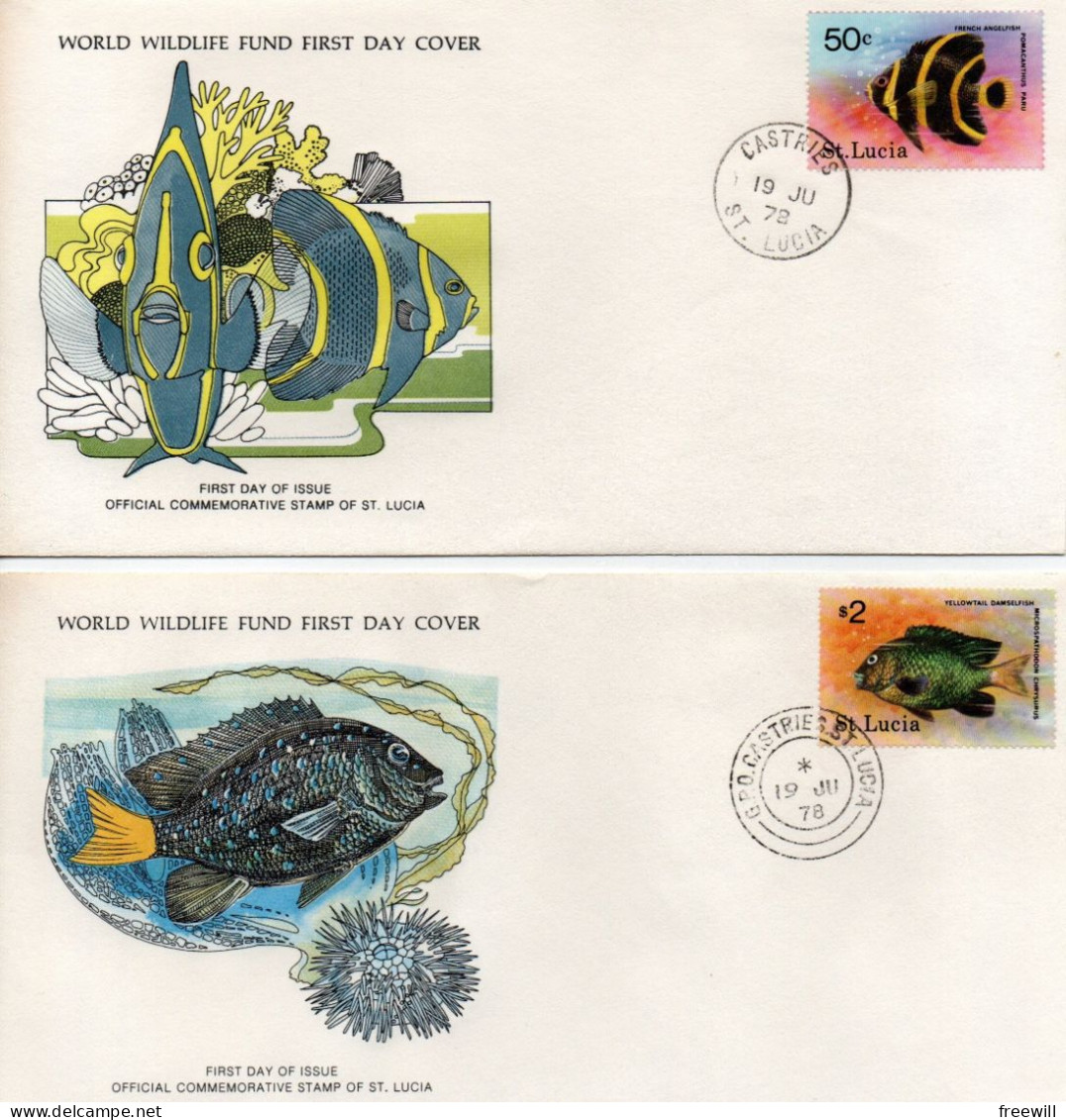 Sainte Lucie World Wildlife Fund XXX 1979 FDC - St.Lucie (1979-...)