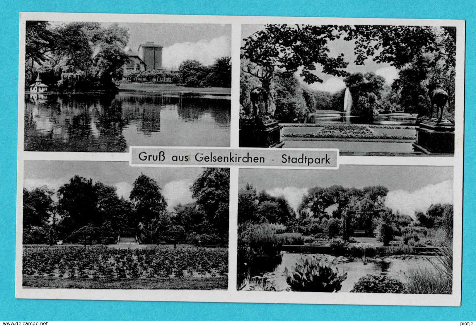 * Gelsenkirchen (Nordrhein Westfalen - Deutschland) * (Grossverlag Kurt Göpfert X78) Gruss Aus, Stadtpark, Parc, Old - Gelsenkirchen