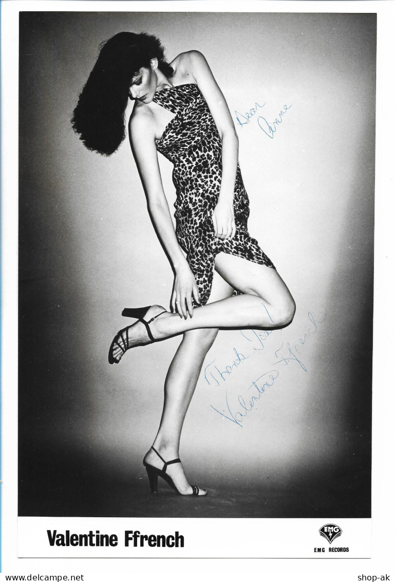 C4274/ Sängerin Valentine Ffrench Original Autogramm Foto 25 X 16,5 Cm Ca.1978 - Autografi
