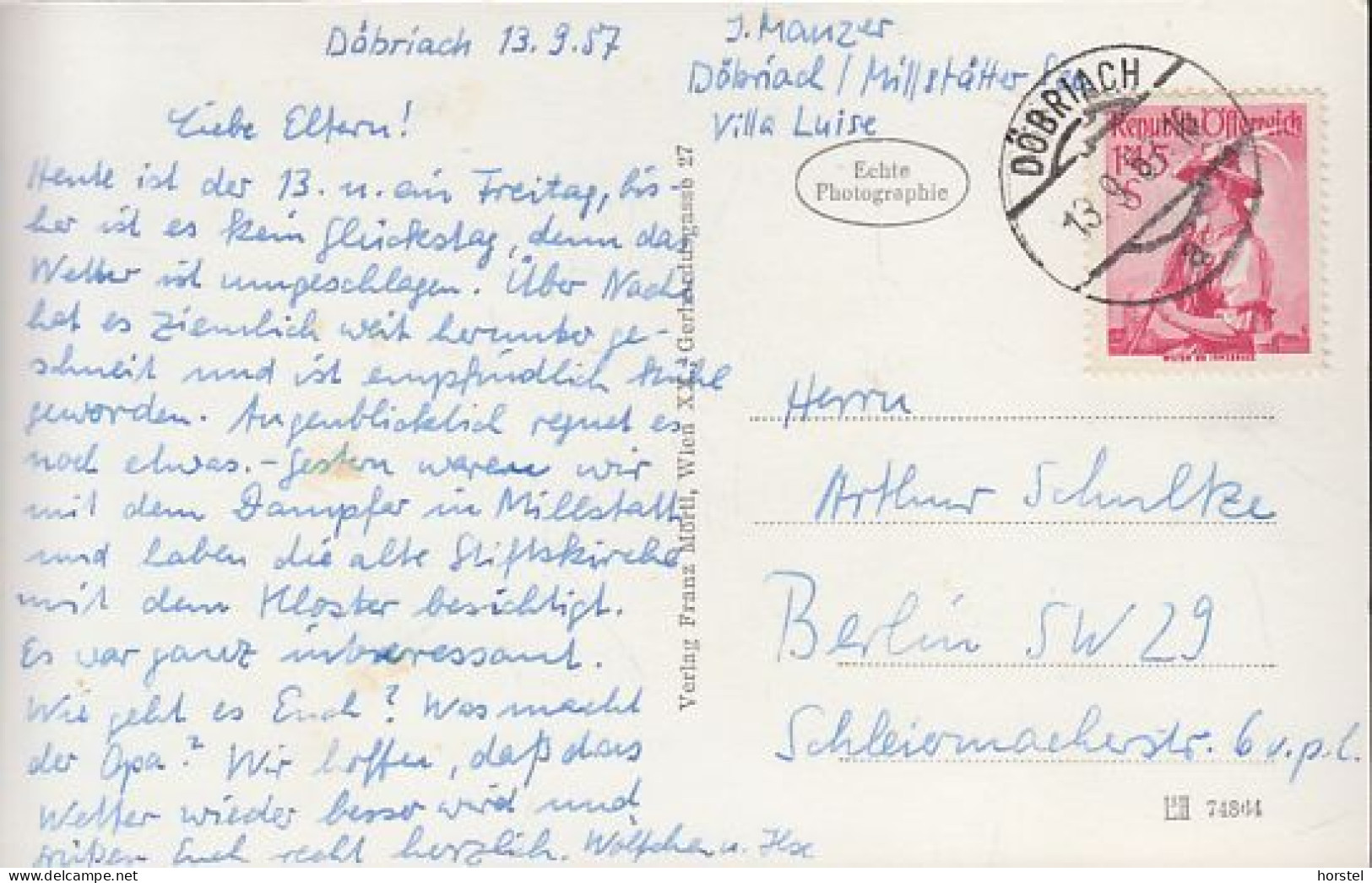 Austria - 9873 Döbriach - Seebad  Millstättersee - Strand Mit Sprungschanze - Nice Stamp - Millstatt