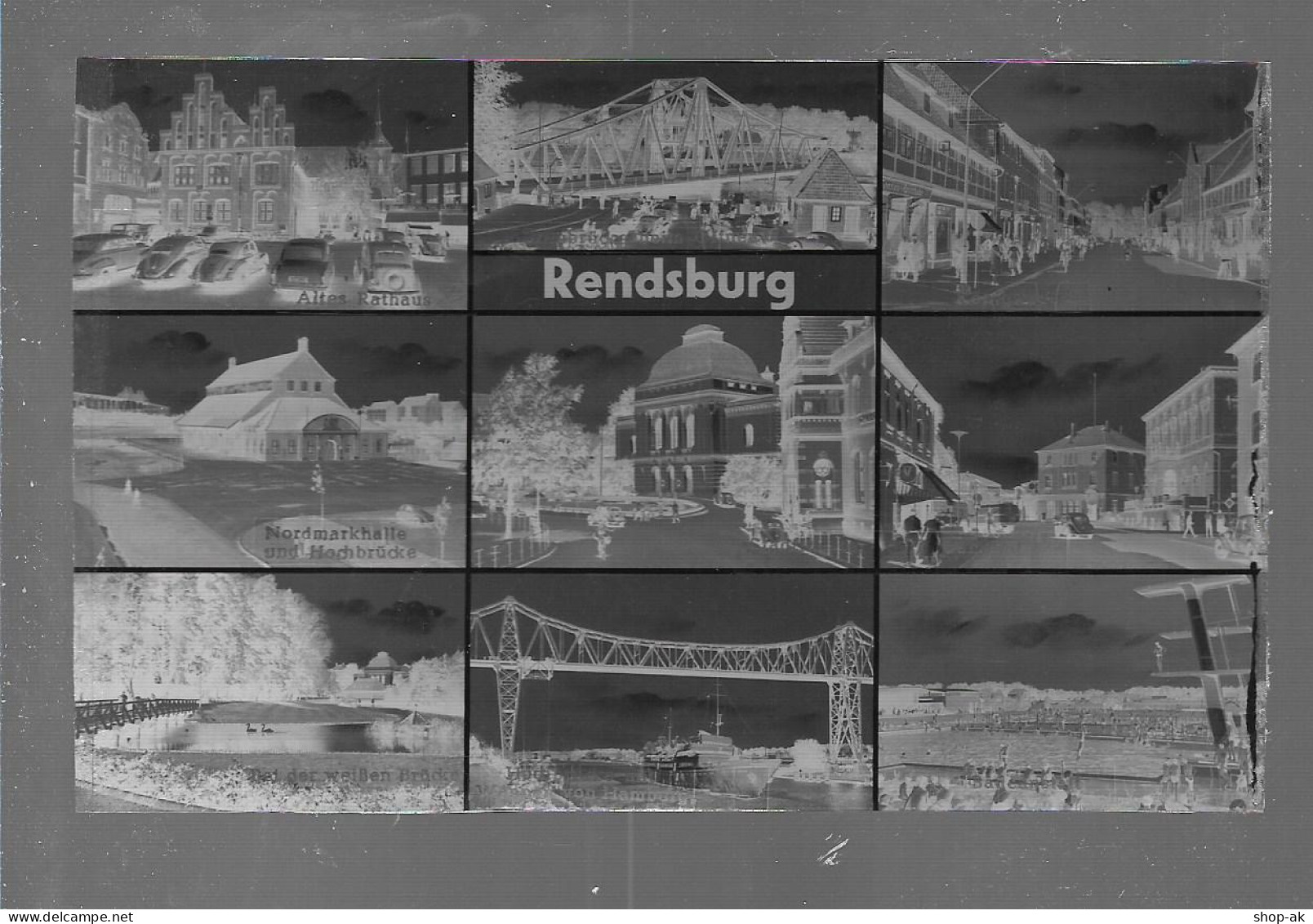 Neg5762/ Rendsburg Altes Negativ 50er Jahre - Rendsburg