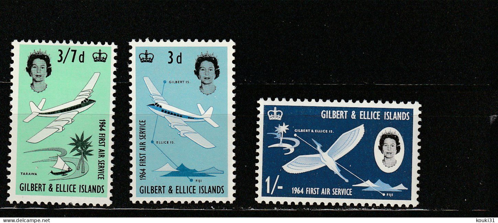 Gilbert Et Ellice YT 77/9 ** : Service Aérien Inter-iles -1964 - Isole Gilbert Ed Ellice (...-1979)