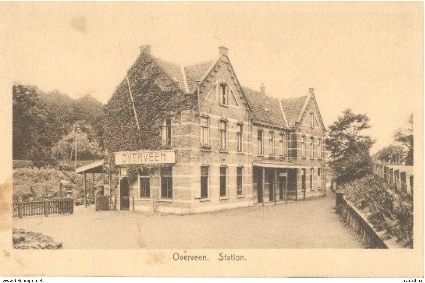 Overveen  (gemeente  Bloemendaal), Station (Spoorwegen Railway) - Bloemendaal