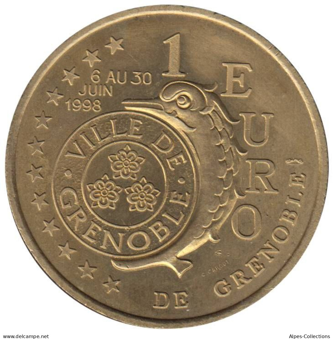 GRENOBLE - EU0010.1 - 1 EURO DES VILLES - Réf: T486 - 1998 - Euro Der Städte
