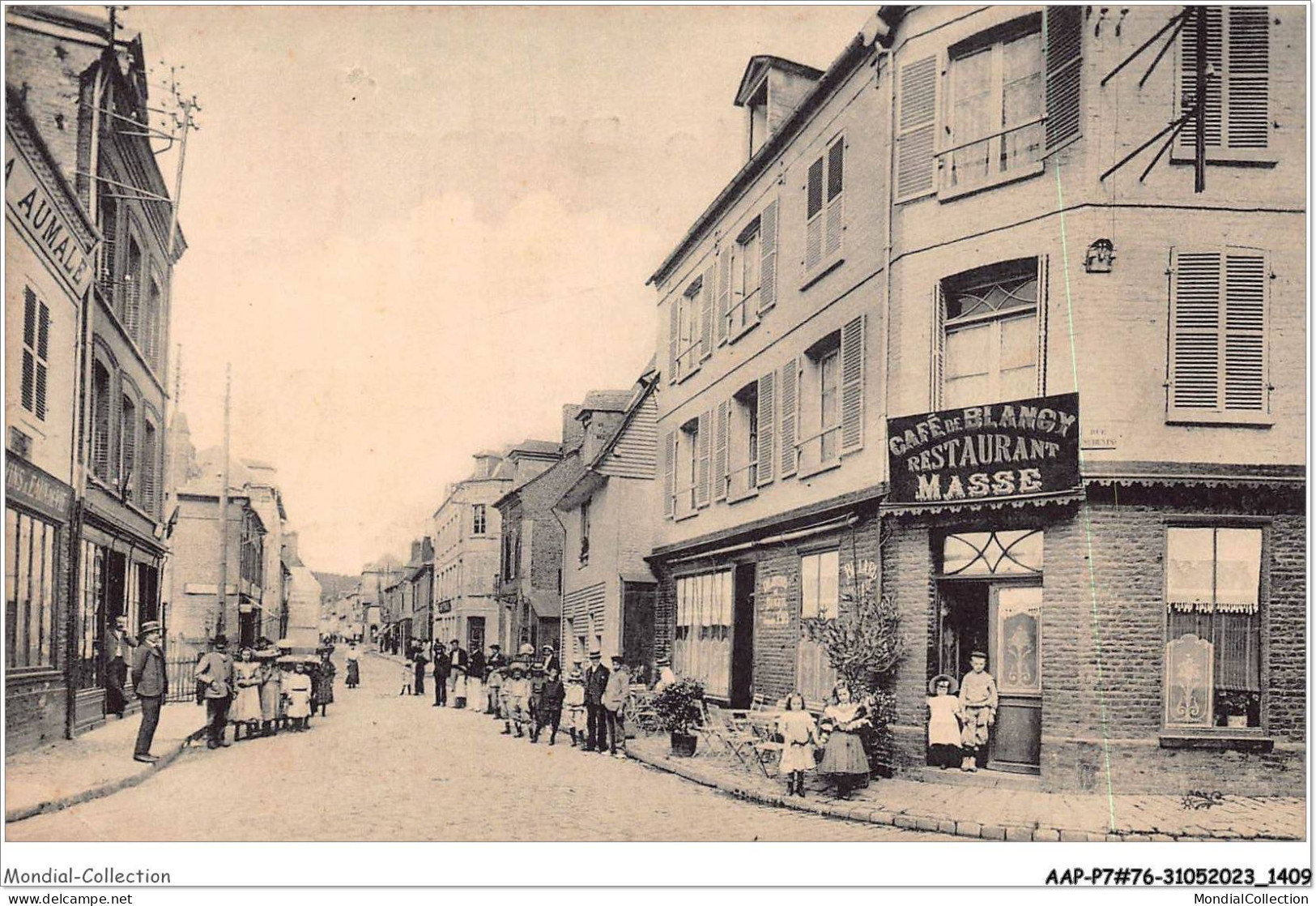 AAPP7-76-0619 - Cafe De BLANGY SUR BRESLE - MASSE-PETIT - Salon De Famille - CARTE PUBLICITAIRE - Blangy-sur-Bresle