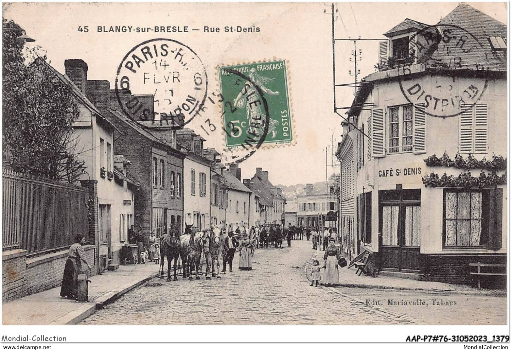 AAPP7-76-0604 - BLANGY-SUR-BRESLE - Rue Saint-Denis - Blangy-sur-Bresle