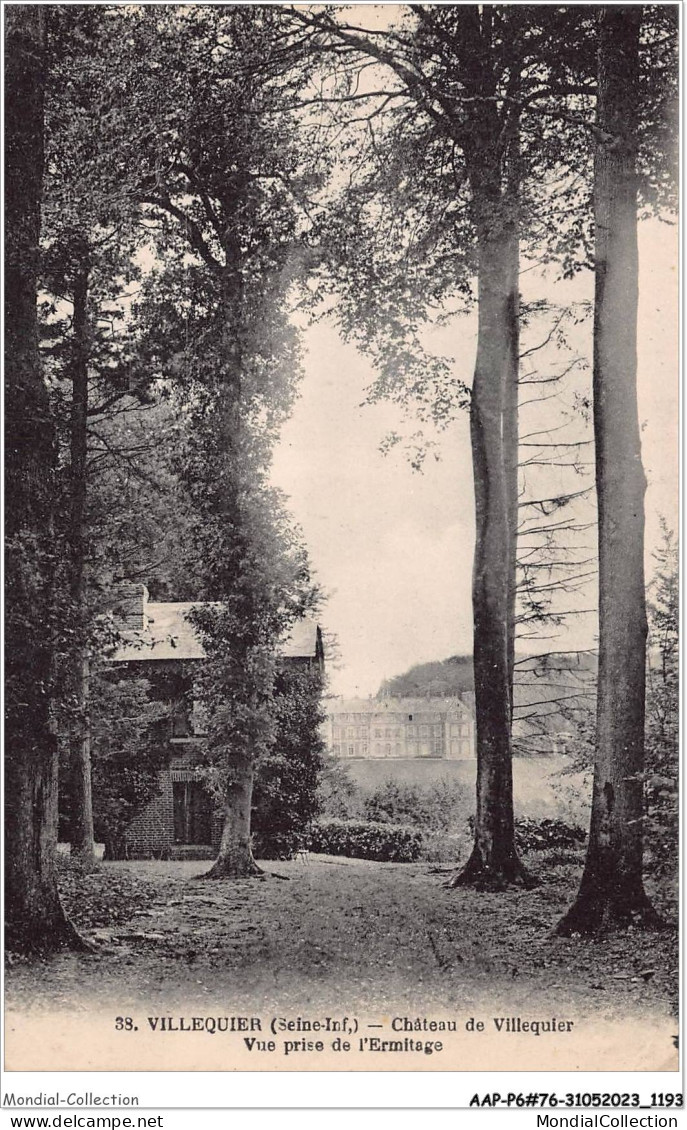 AAPP6-76-0511 - VILLEQUIER - Château De Villequier - Vue Prise De L'Ermitage - Villequier