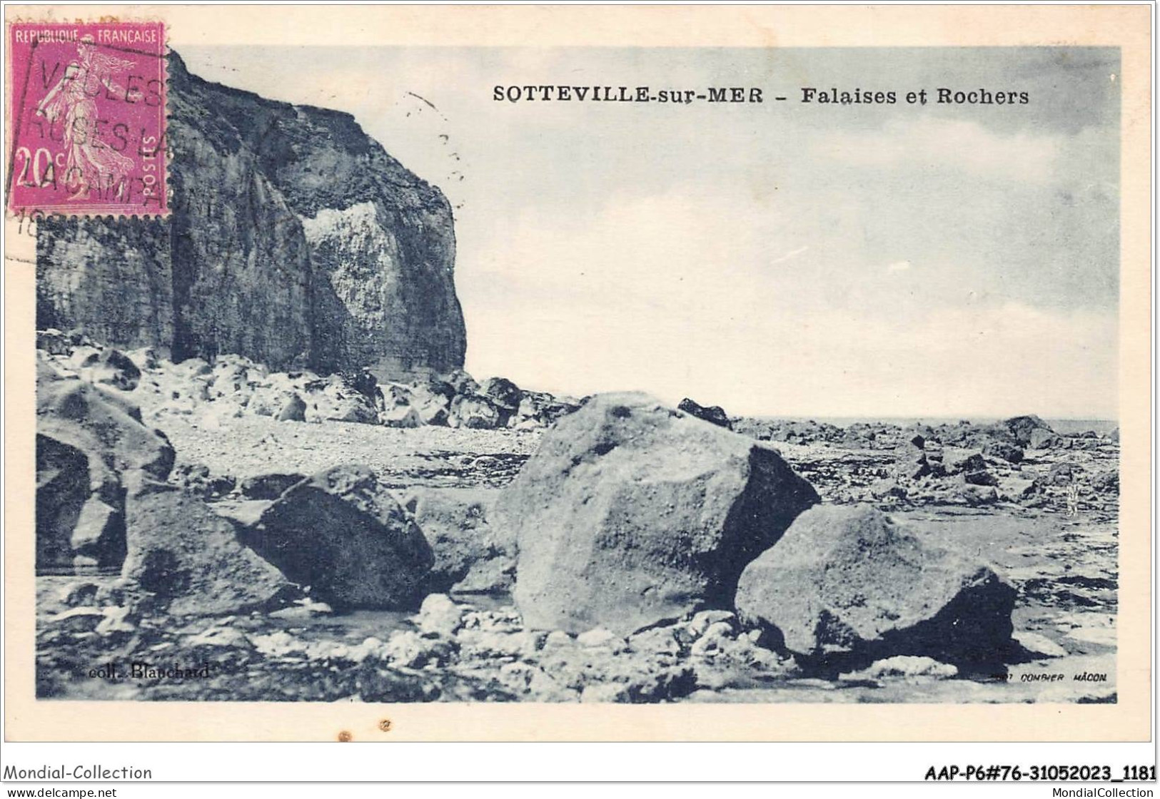 AAPP6-76-0505 - SOTTEVILLE-SUR-MER - Falaises Et Rochers - Sotteville Les Rouen