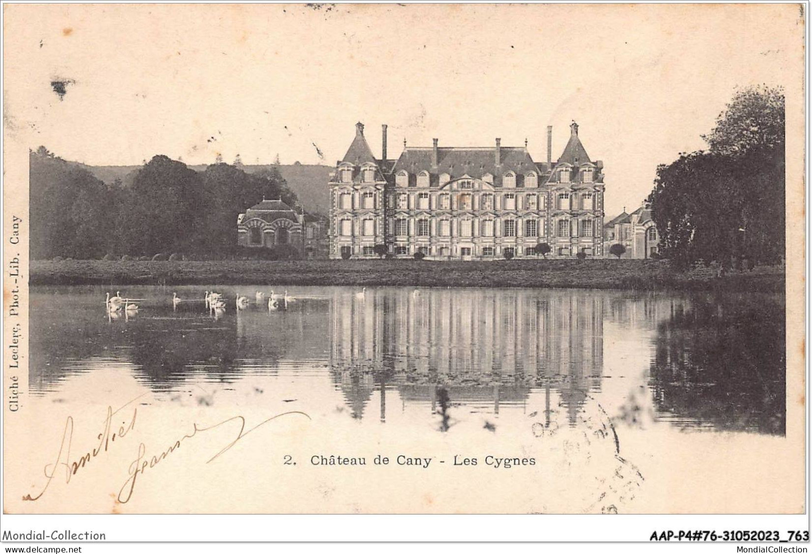 AAPP4-76-0296 - Château De CANY - Les Cygnes - Cany Barville